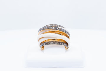 de GRISOGONO Pink Gold Beige Céramique Ring